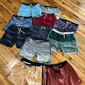 11 pairs of Men’s size L/ 33 Shorts/ swim trunks
